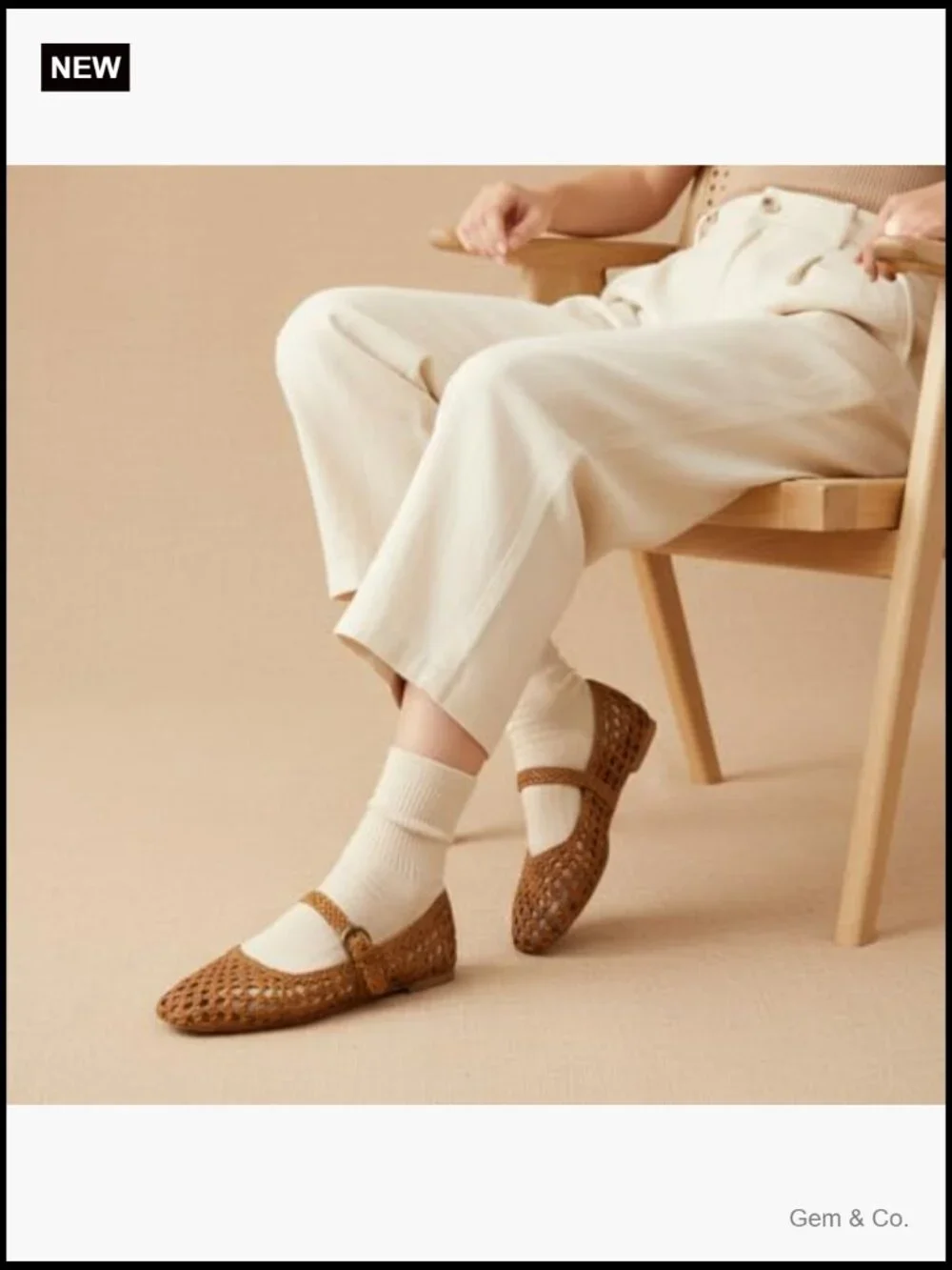 Hand Woven Mary Jane Flats with Adjustable Buckle and Memory Foam